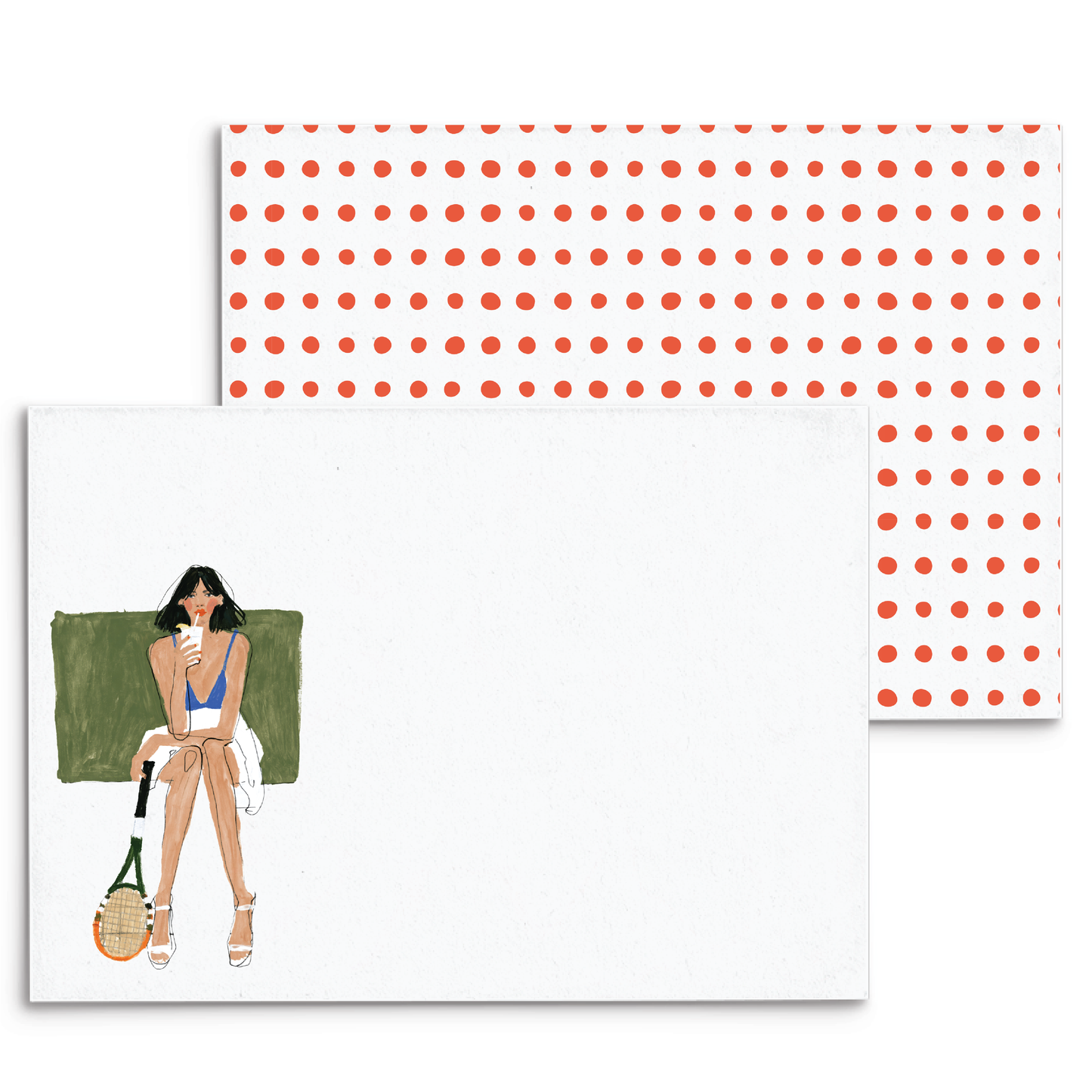 Tennis Break Panel Note Cards A2 - 7