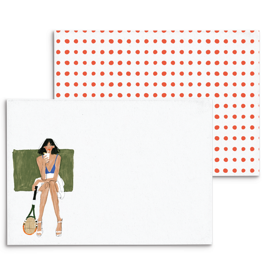 Tennis Break Panel Note Cards A2 - 7