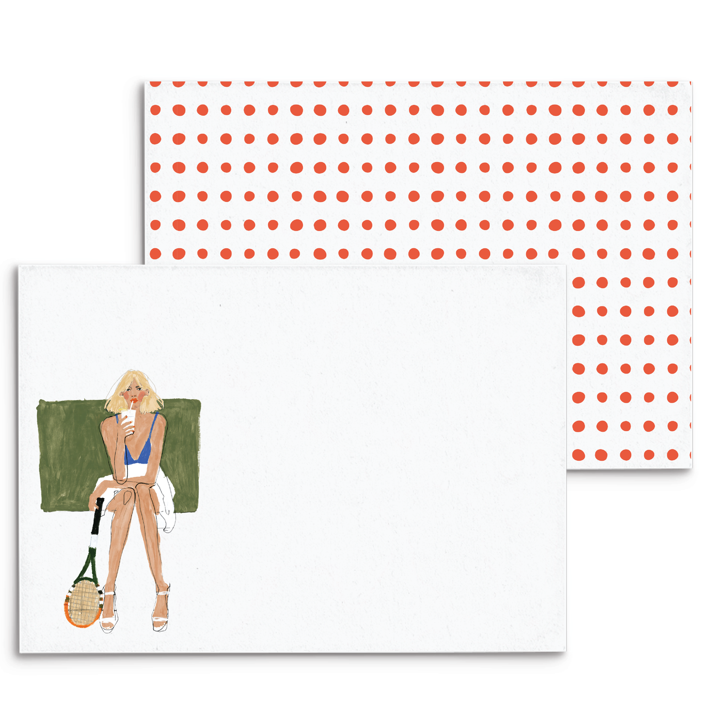 Tennis Break Panel Note Cards A2 - 3