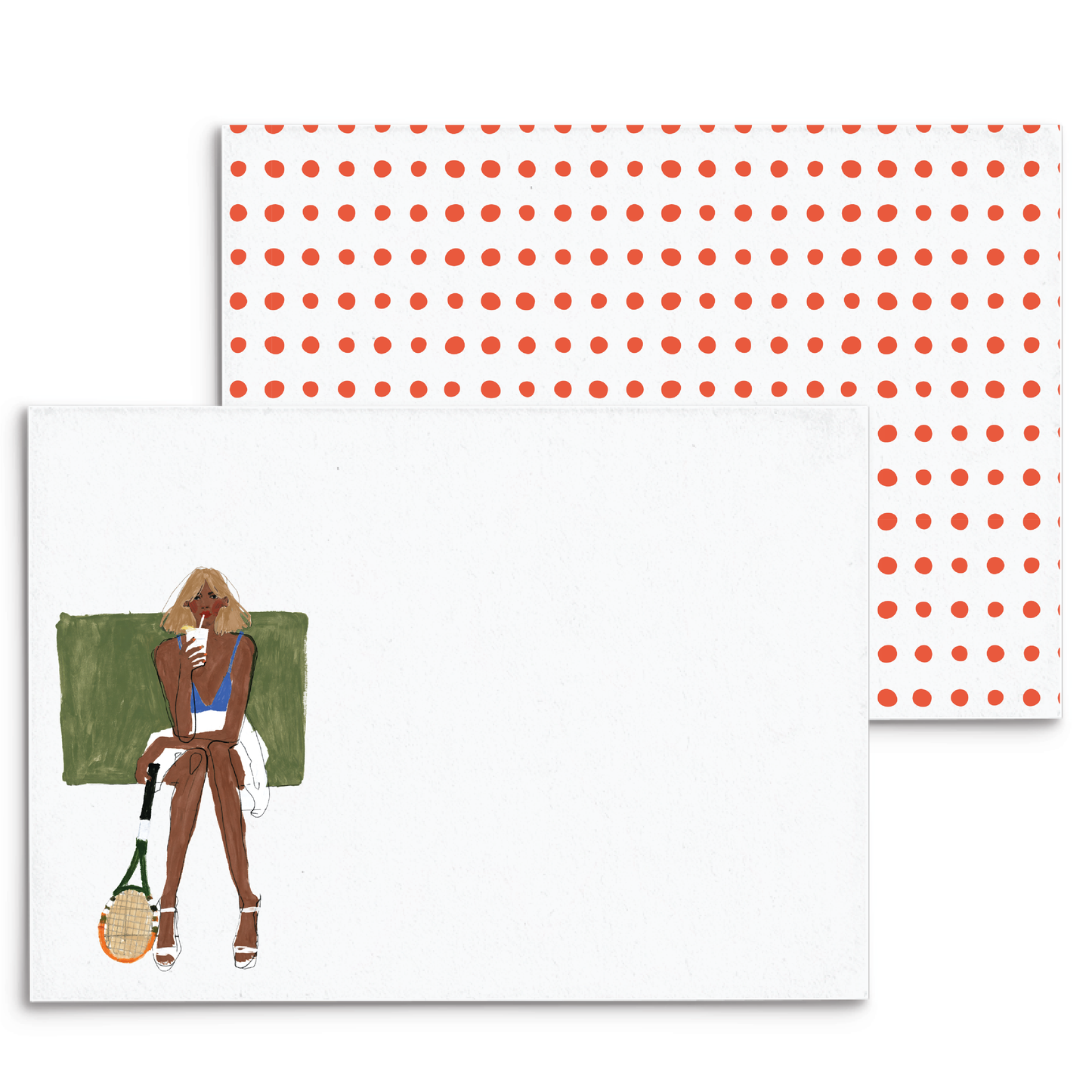 Tennis Break Panel Note Cards A2 - 2