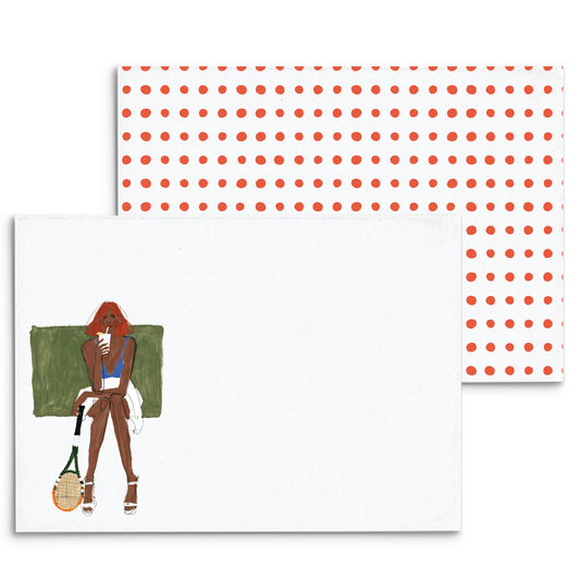 Tennis Break Panel Note Cards A2 - 10