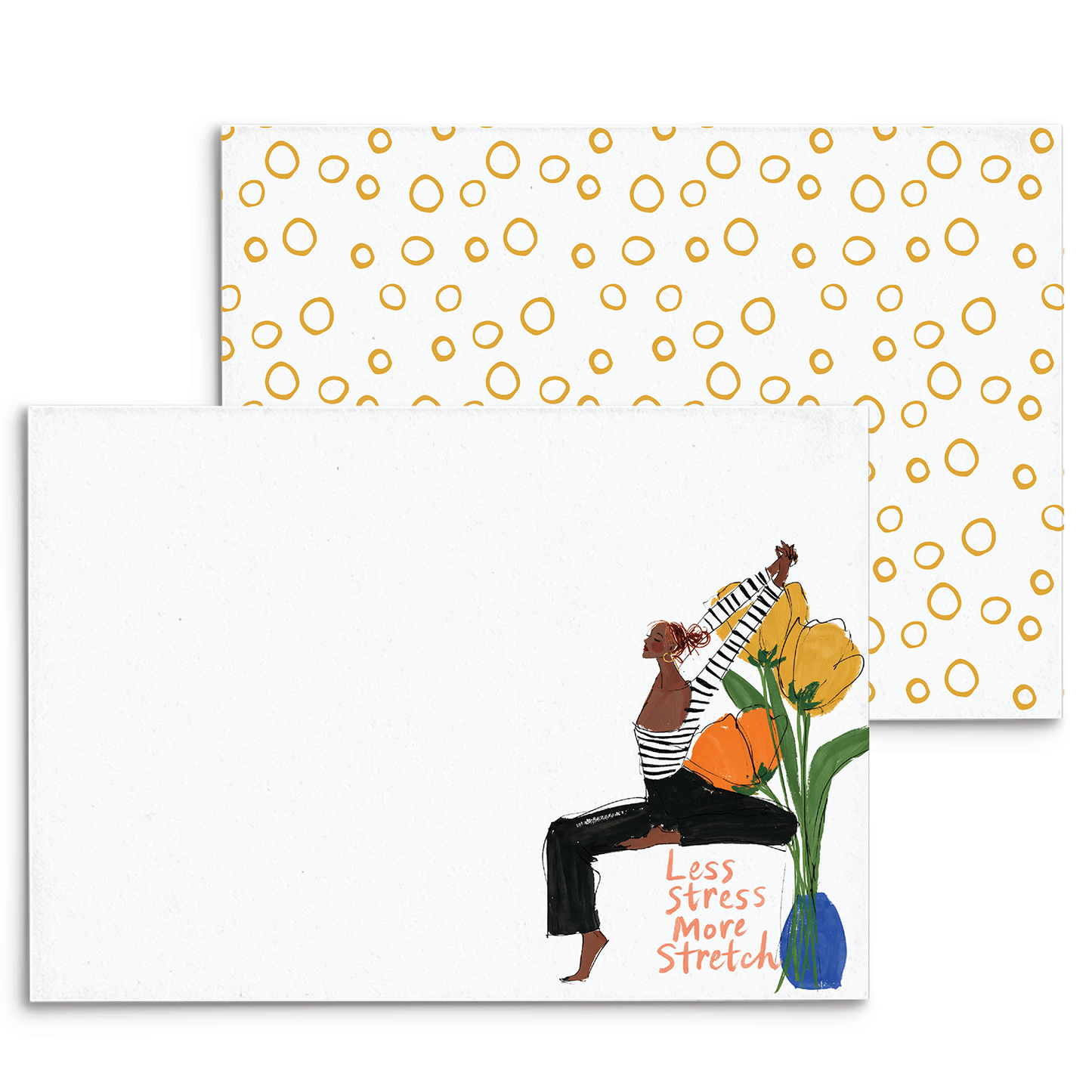 Yoga Stretch Panel Note Cards A2 - 10