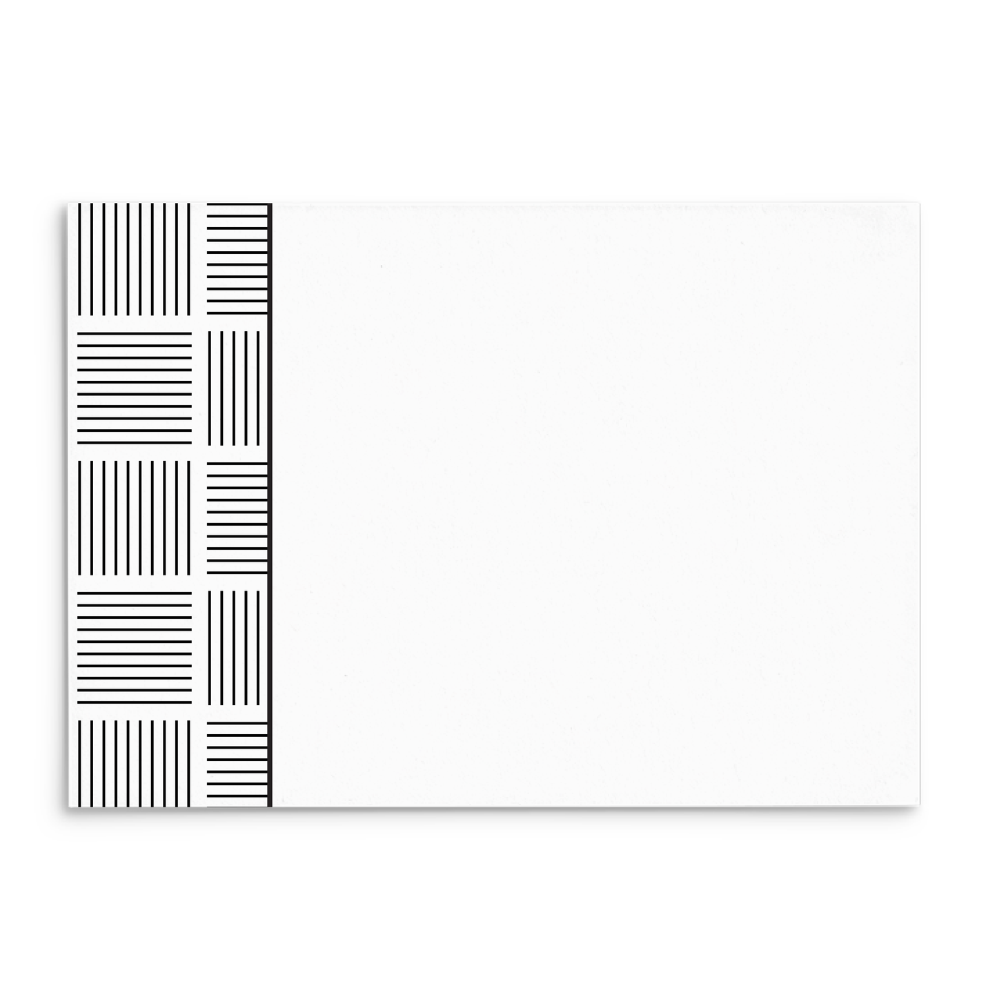 Mod Panel Note Cards A2 - "Ashby" - Black and White