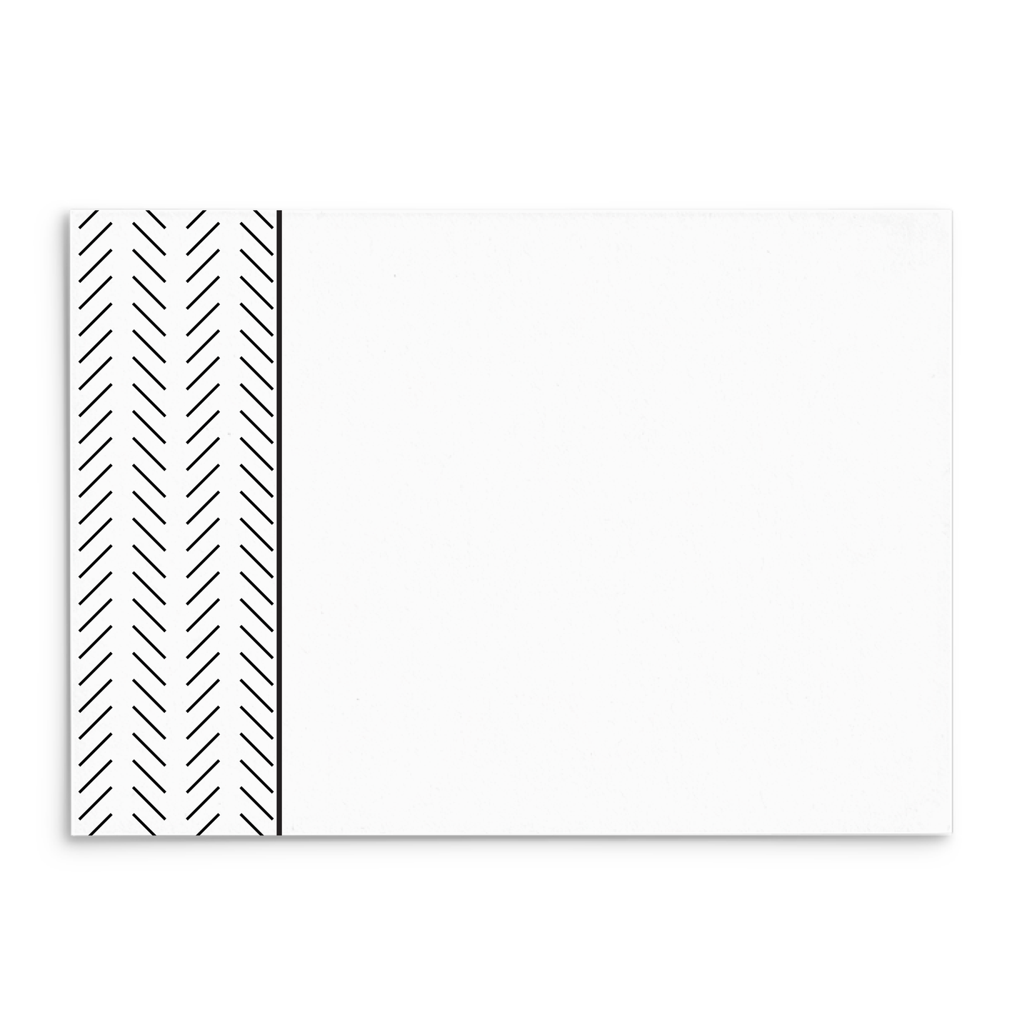 Mod Panel Note Cards A2 - "Bishop" - Black and White