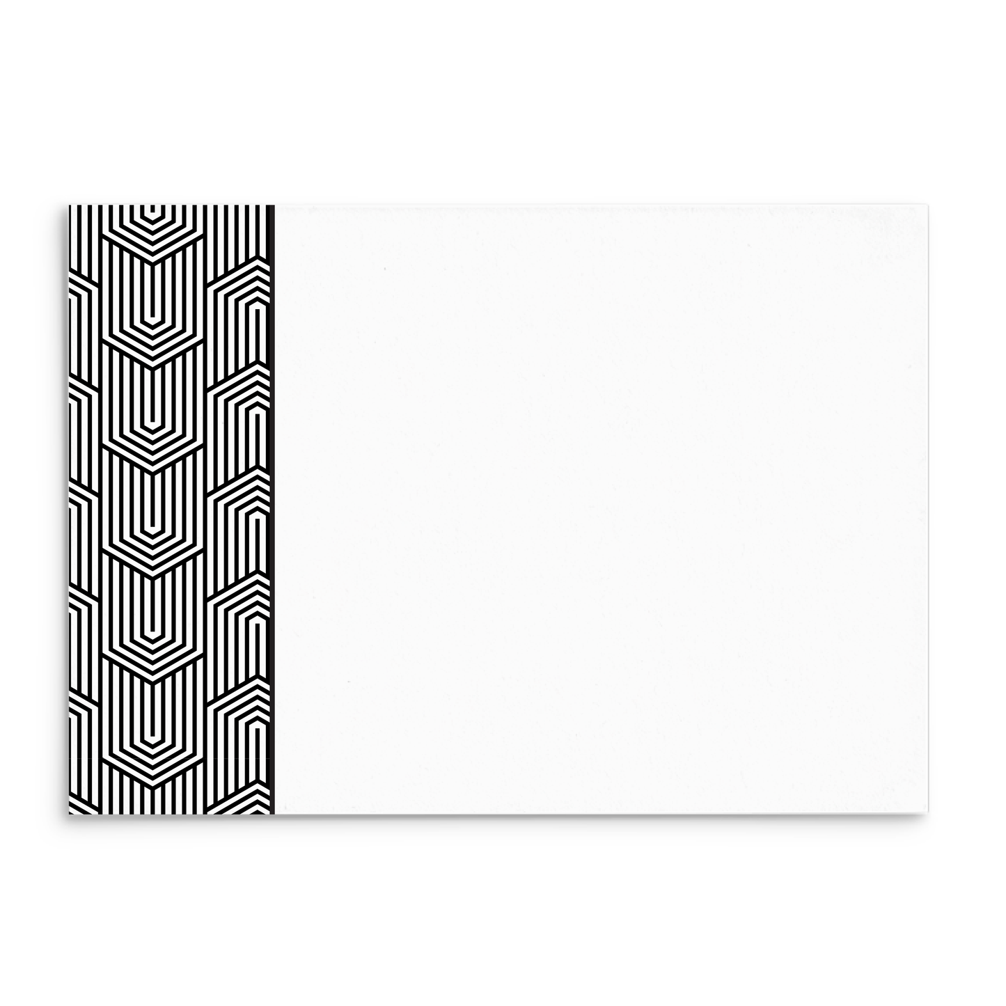 Mod Panel Note Cards A2 - "Callahan" - Black and White