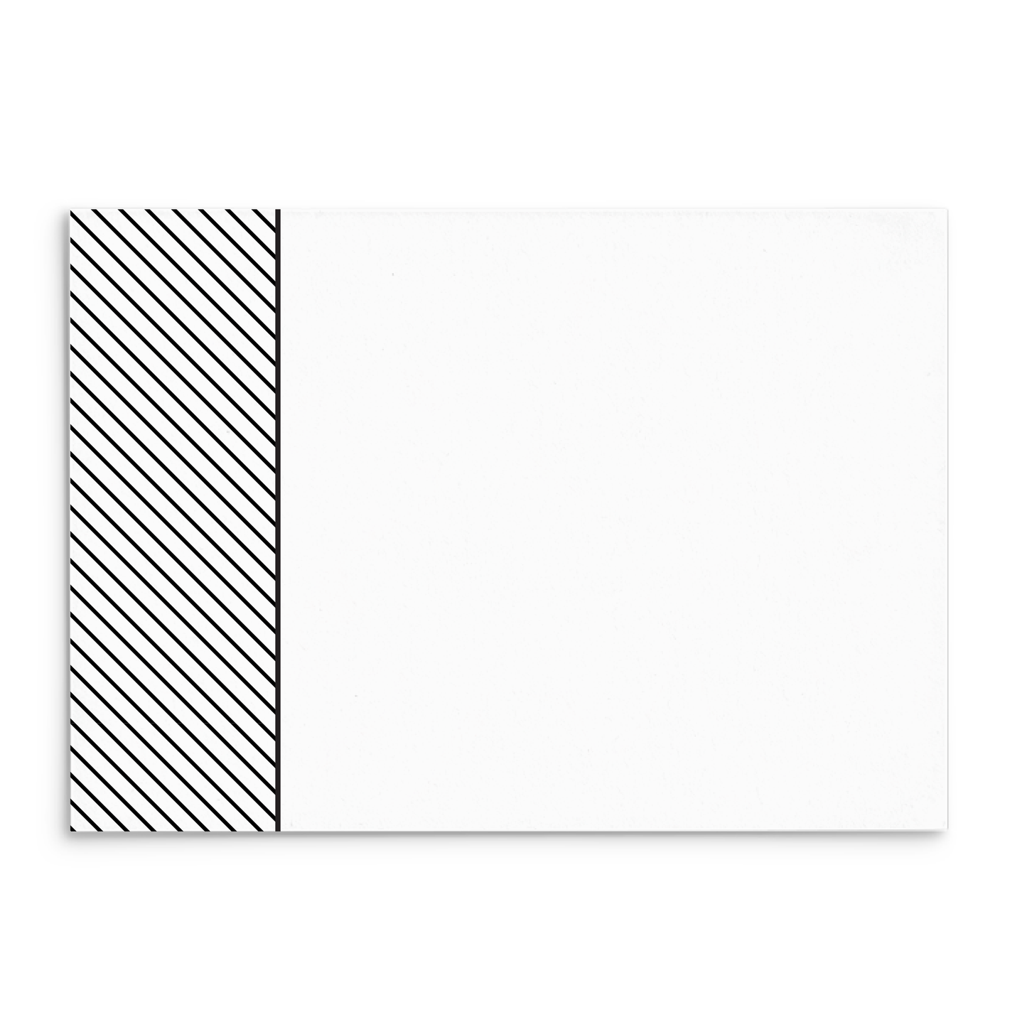 Mod Panel Note Cards A2 - "Crawford" - Black and White