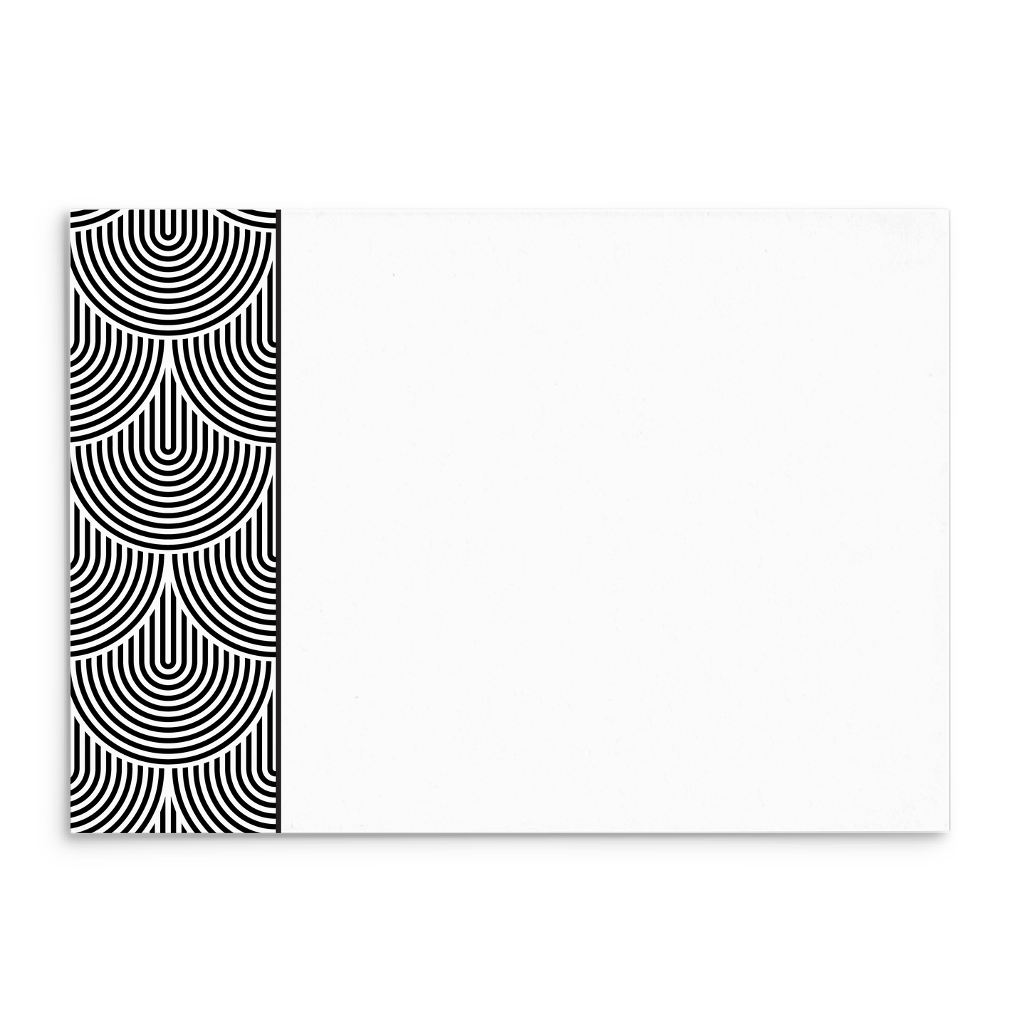 Mod Panel Note Cards A2 - "Darcy" - Black and White