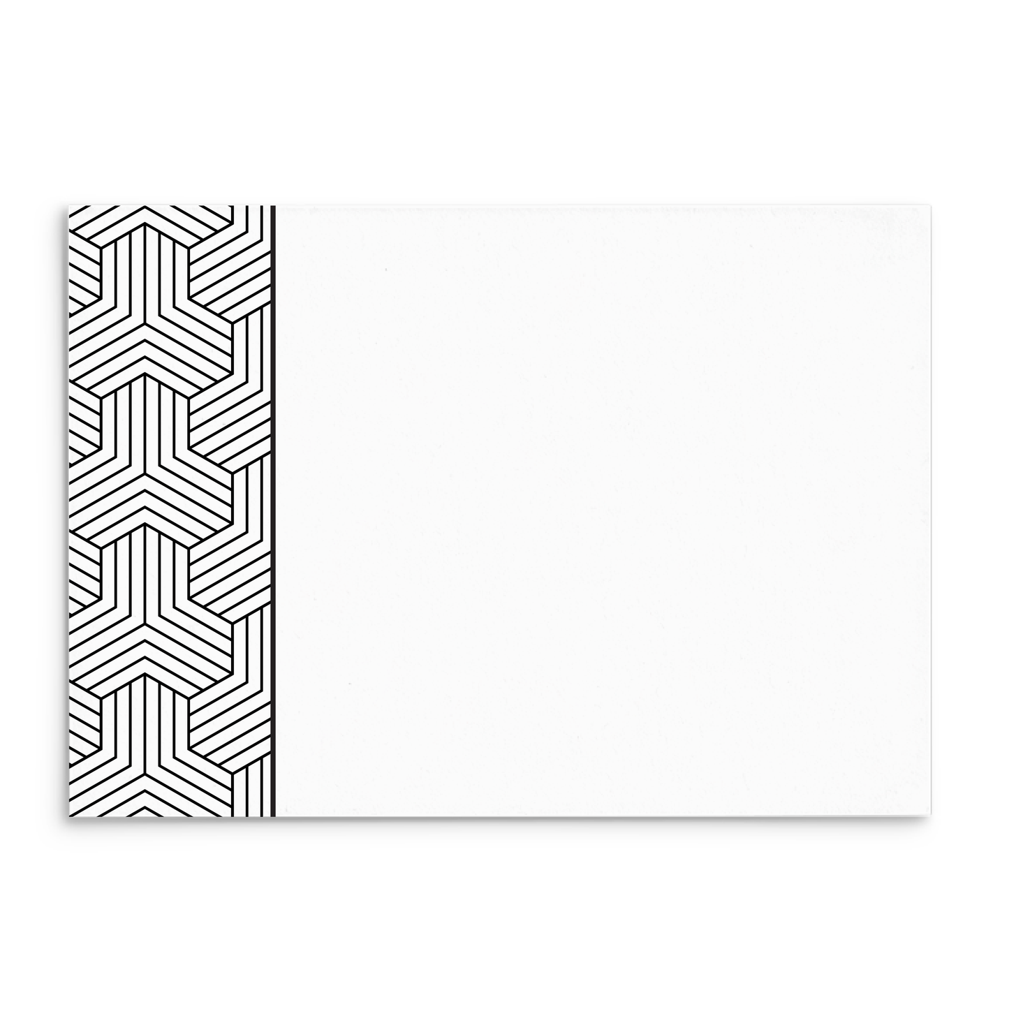 Mod Panel Note Cards A2 - "Geoffrey" - Black and White