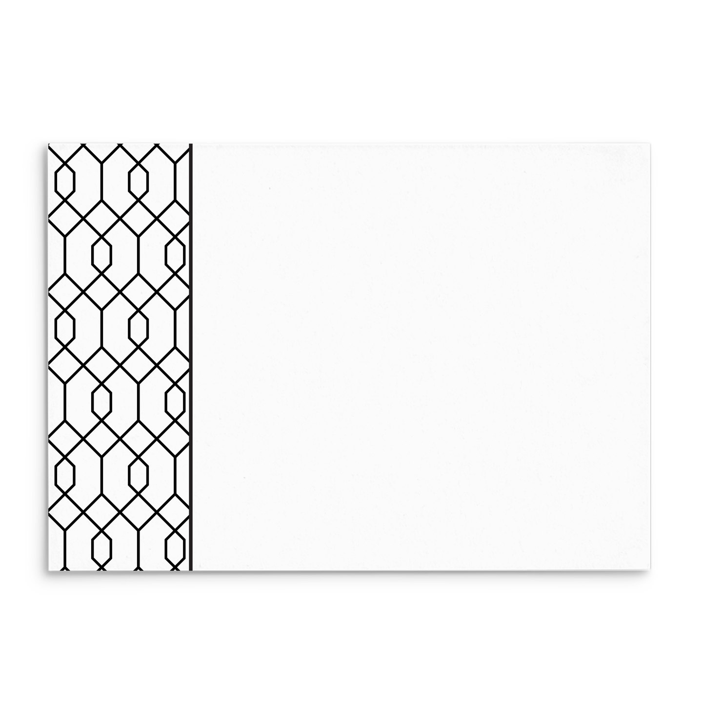 Mod Panel Note Cards A2 - "Leighton" - Black and White