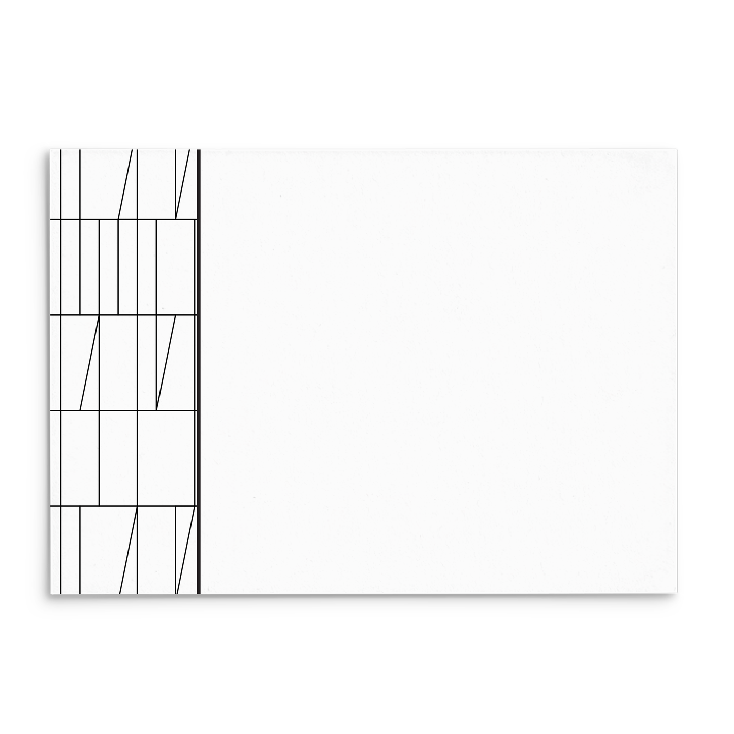 Mod Panel Note Cards A2 - "Lloyd" - Black and White