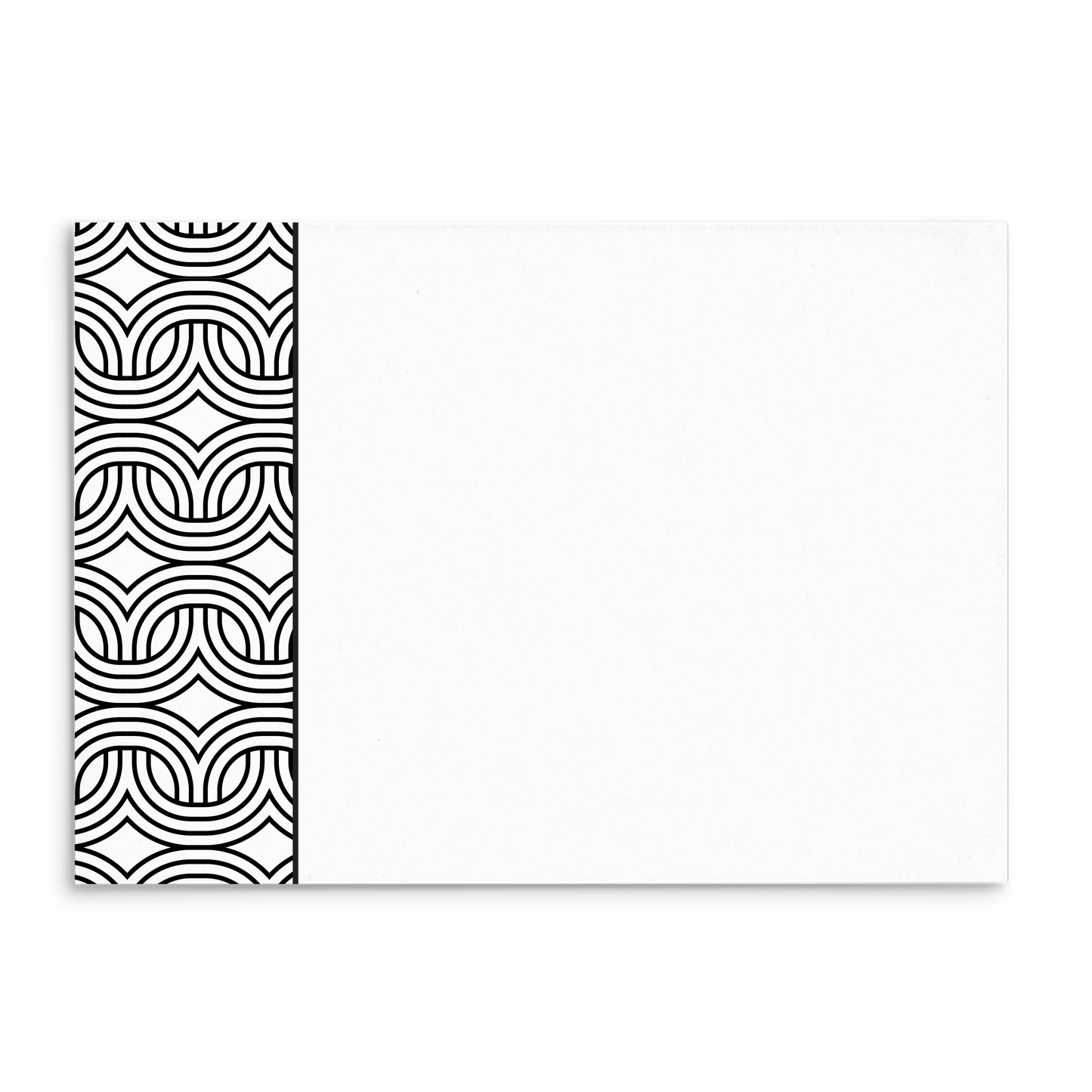 Mod Panel Note Cards A2 - "Marley" - Black and White