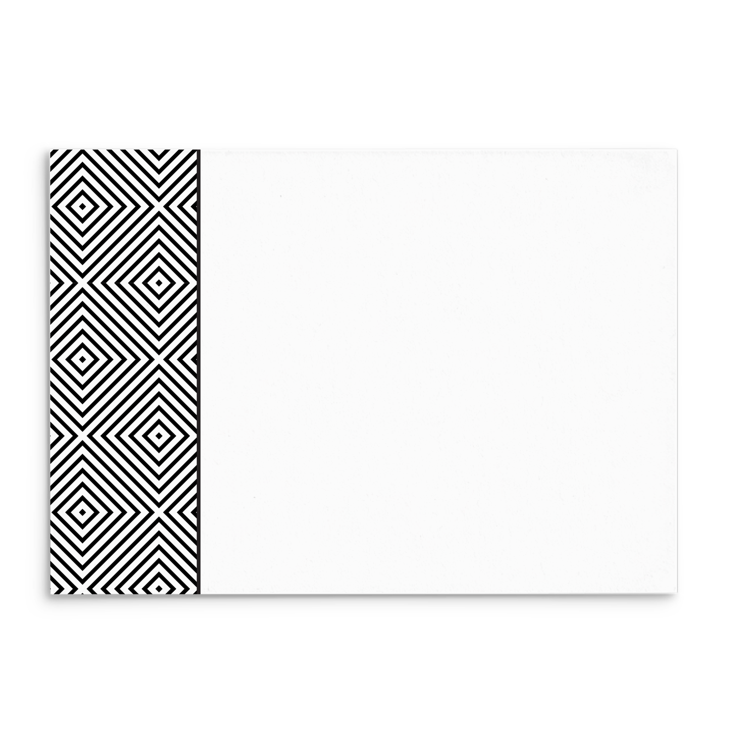 Mod Panel Note Cards A2 - "Winslow" - Black and White