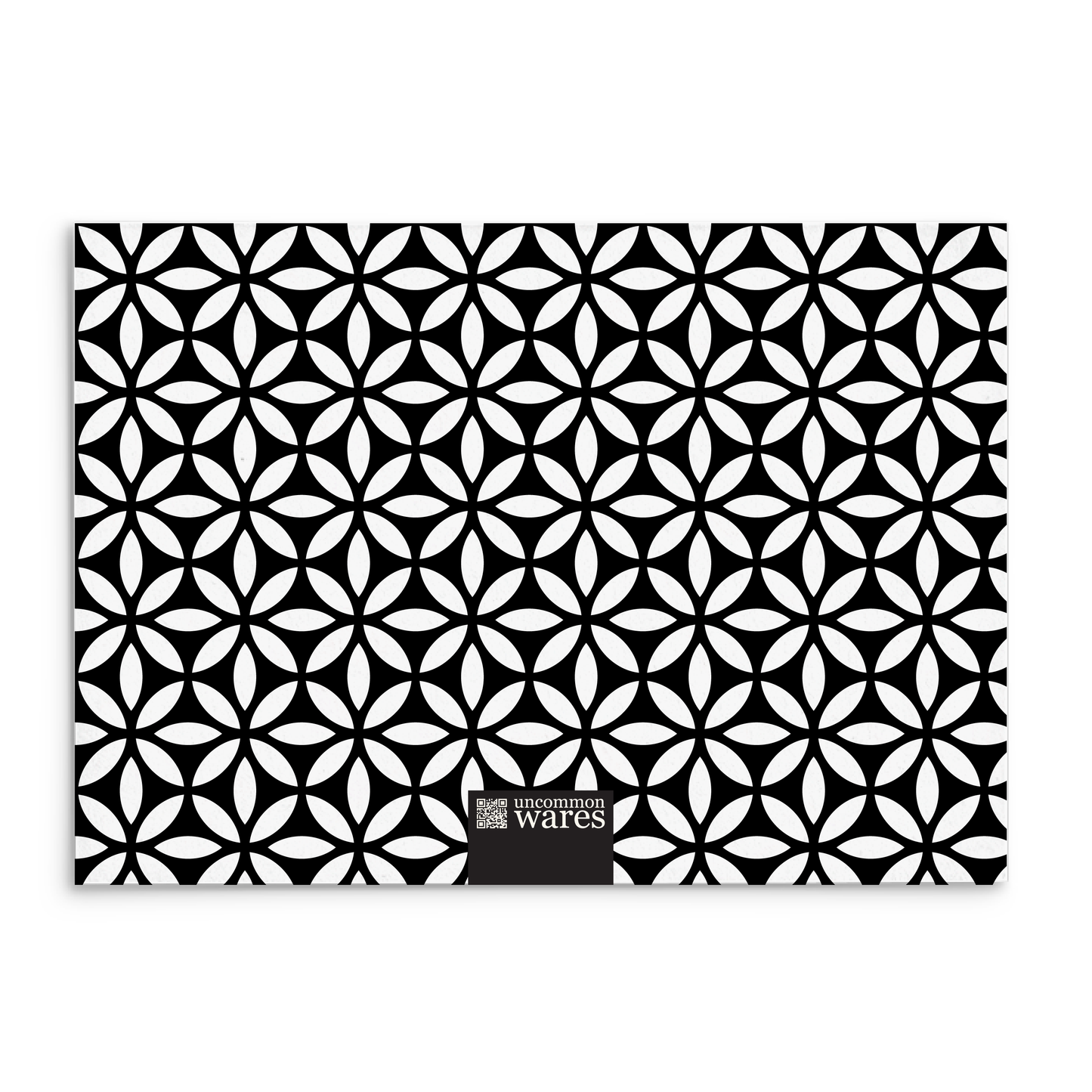 Mod Panel Note Cards A2 - "Delaney" - Black and White