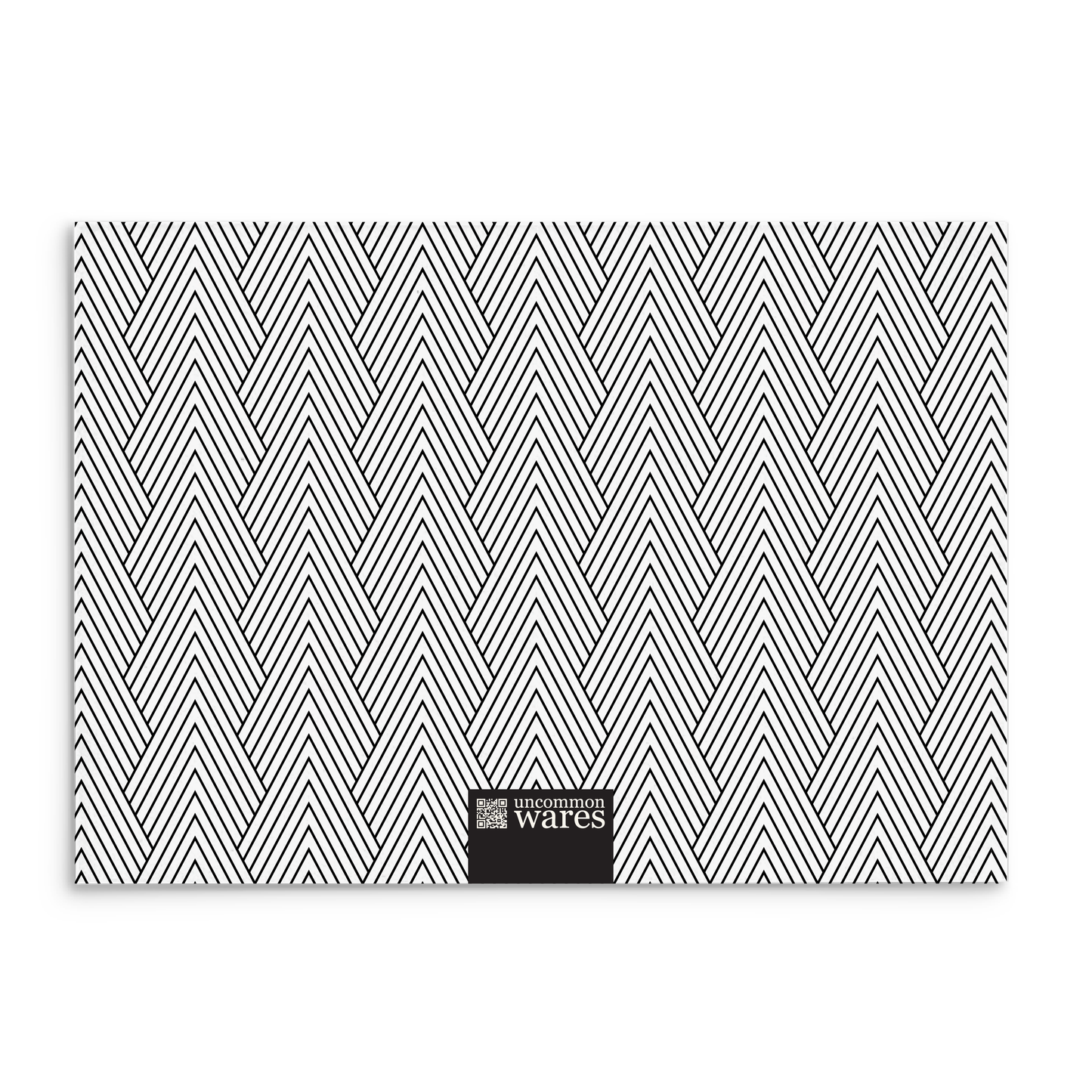 Mod Panel Note Cards A2 - "Hudson" - Black and White