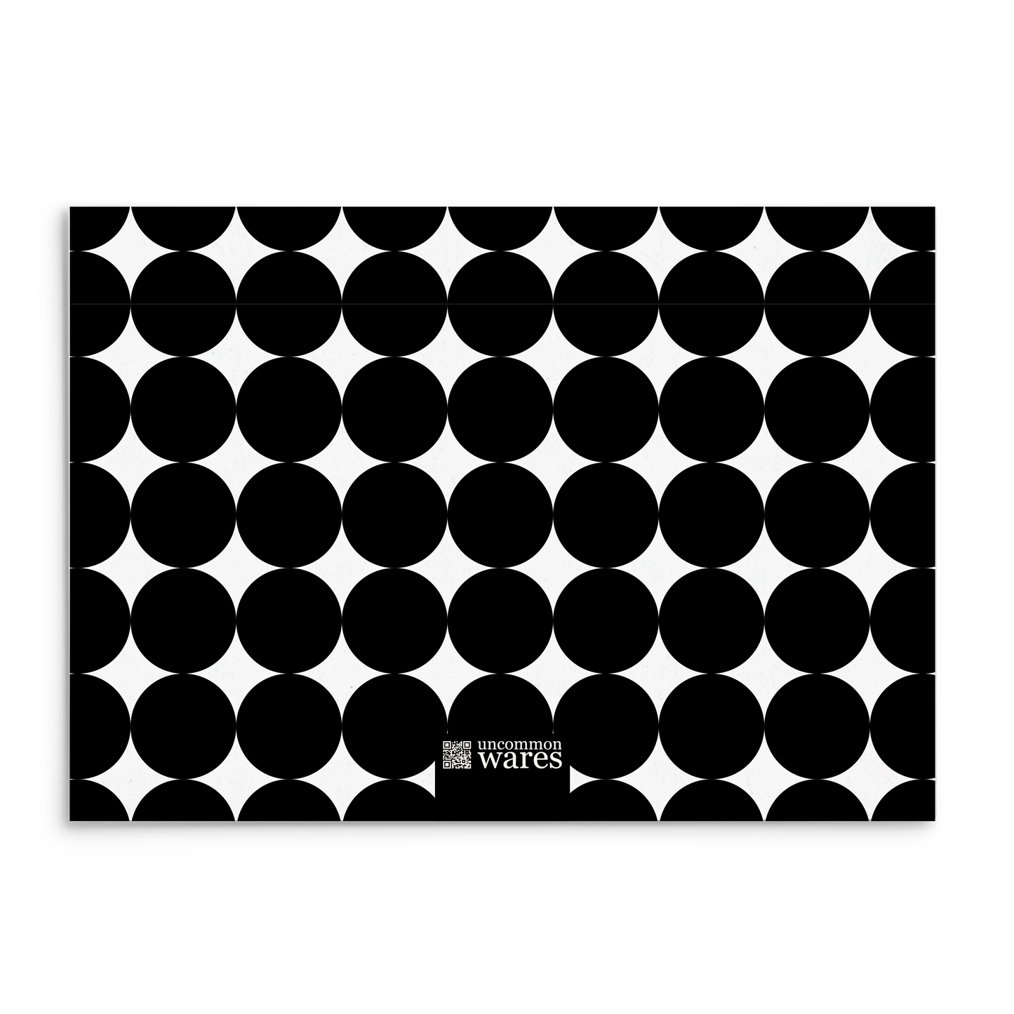 Mod Panel Note Cards A2 - "Layla" - Black and White