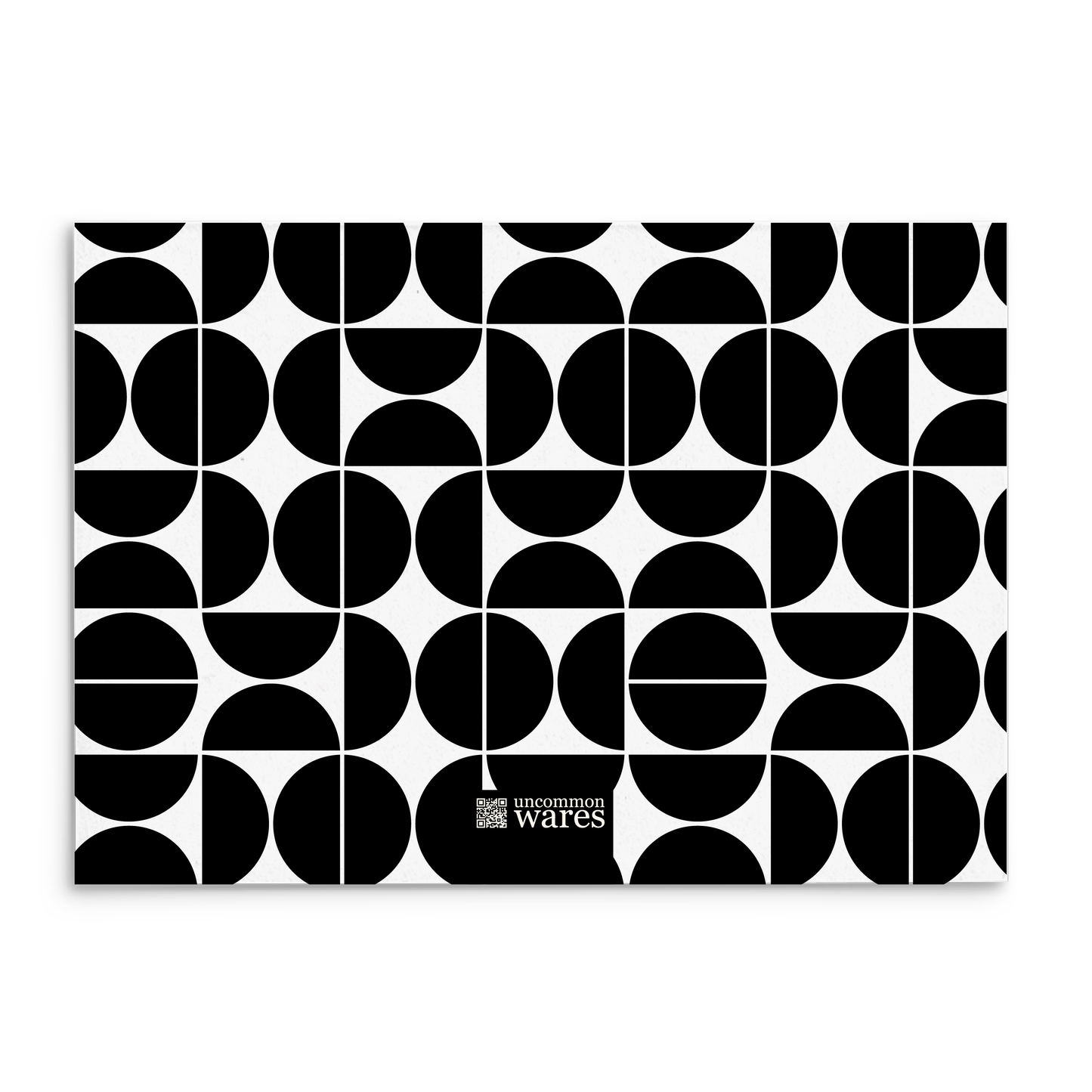 Mod Panel Note Cards A2 - "Leland" - Black and White