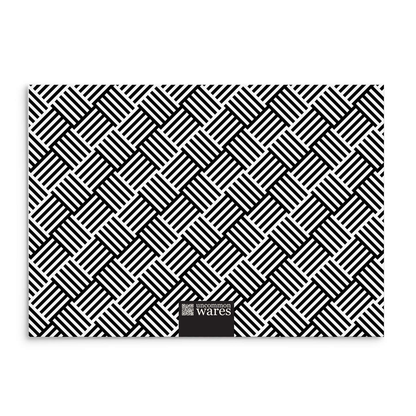 Mod Panel Note Cards A2 - "Maxwell" - Black and White