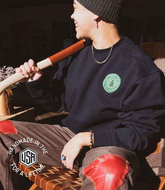 New York Pine Tree Heavyweight Sweatshirt  - USA Made