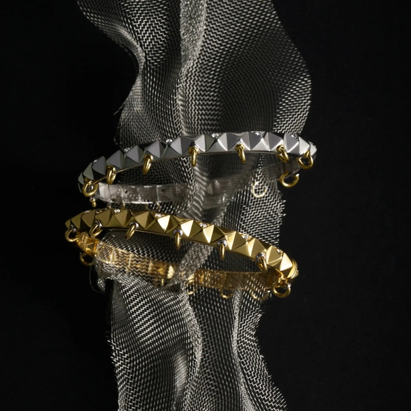 Sapphire Armor Hinge Cuff