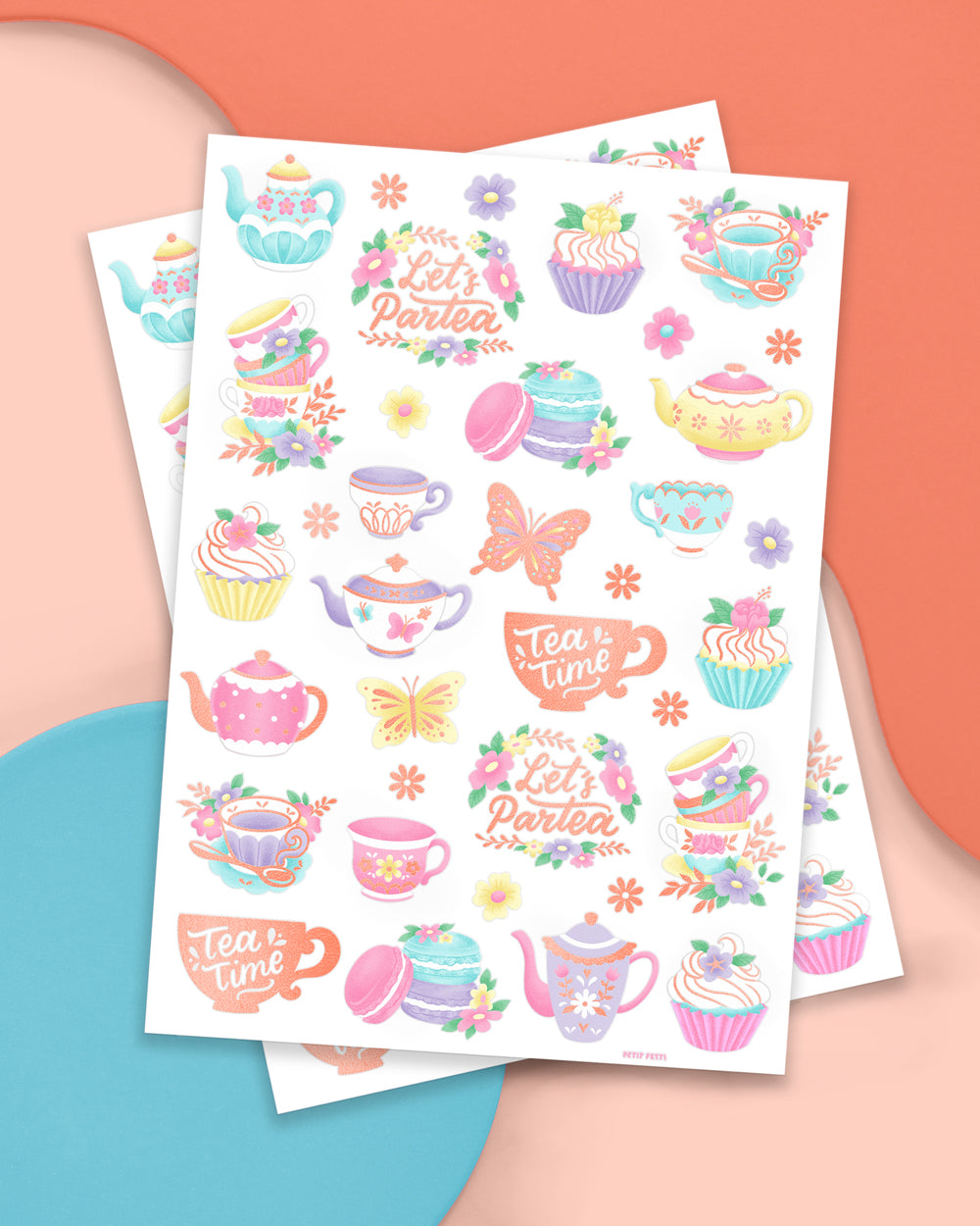 Let's Partea Tats - 61 foil temporary tattoos
