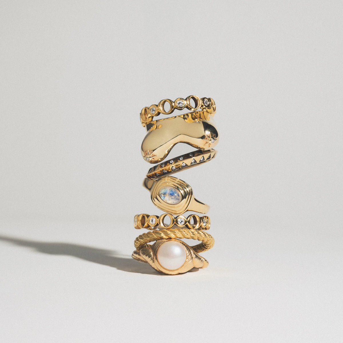Adorned Pearl Ring