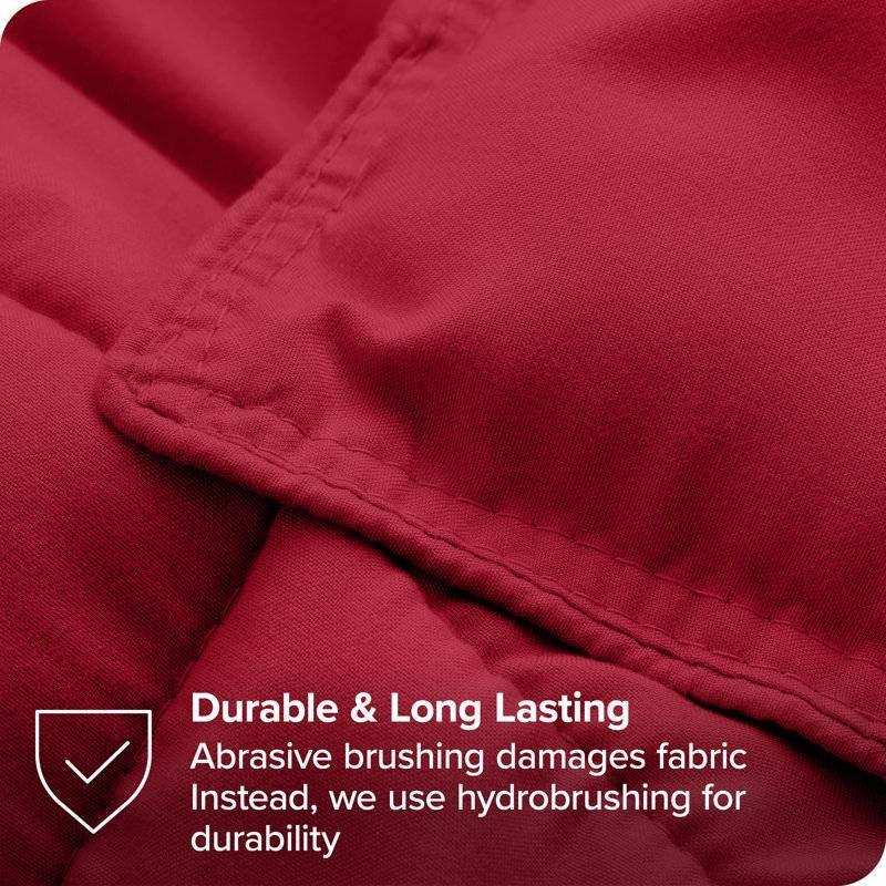 Full/Double Size All Season Super Soft Down Alternative Comforter Set Red