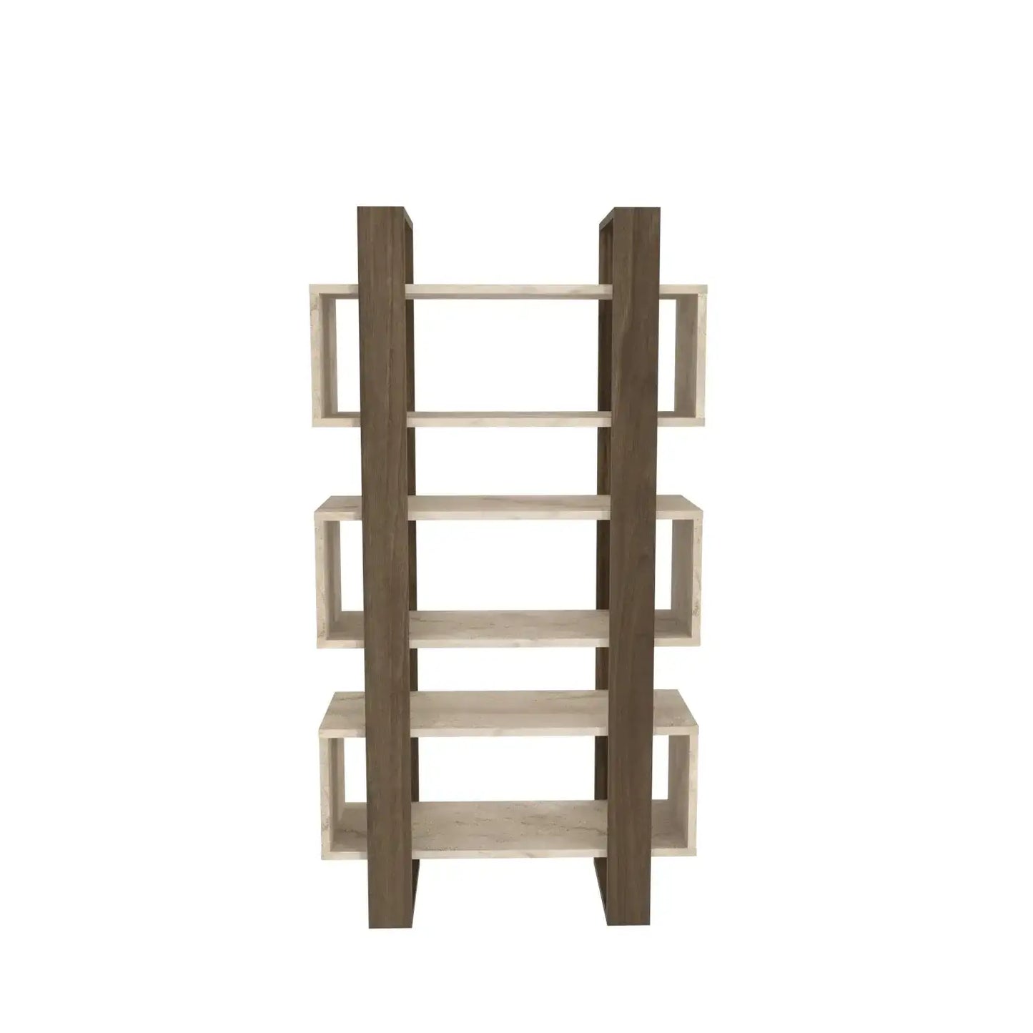 Reina 59" Modern Bookcase with Open Shelves