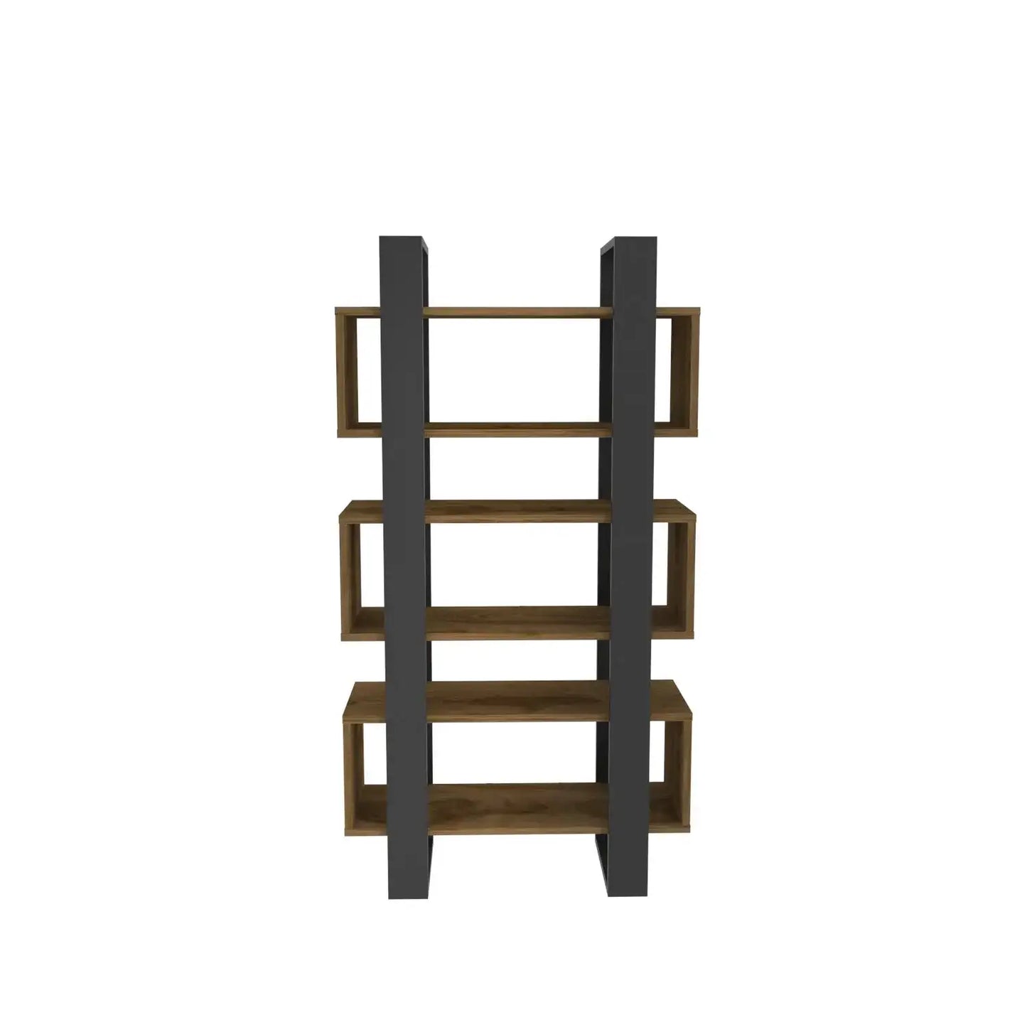 Reina 59" Modern Bookcase with Open Shelves