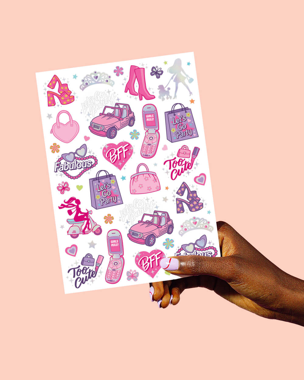 Let's Go Party Tattoo - 84 temporary tattoos