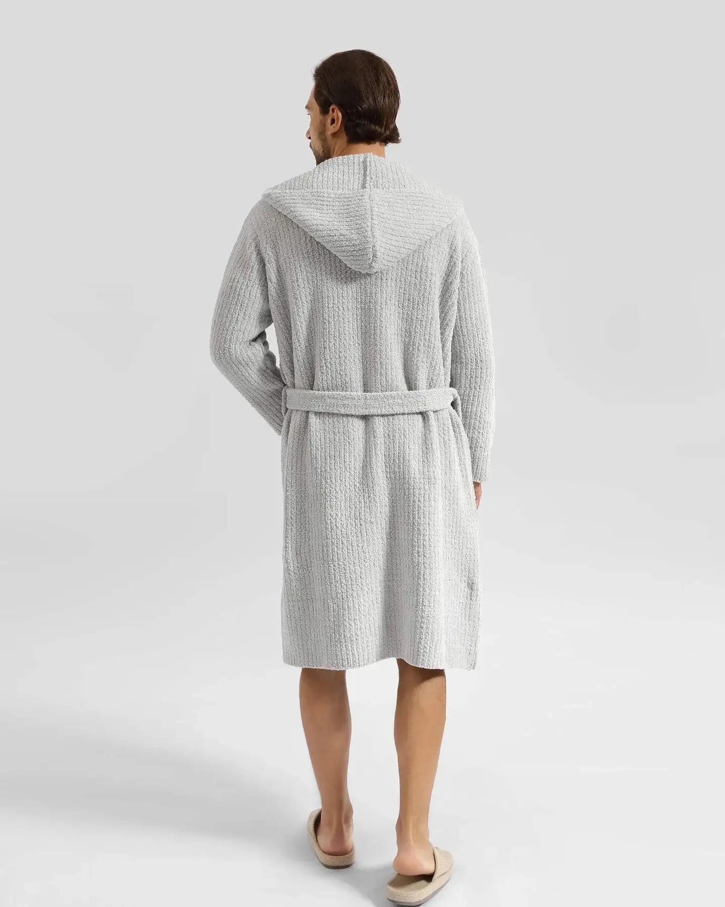 Ribbed Hooded Robe