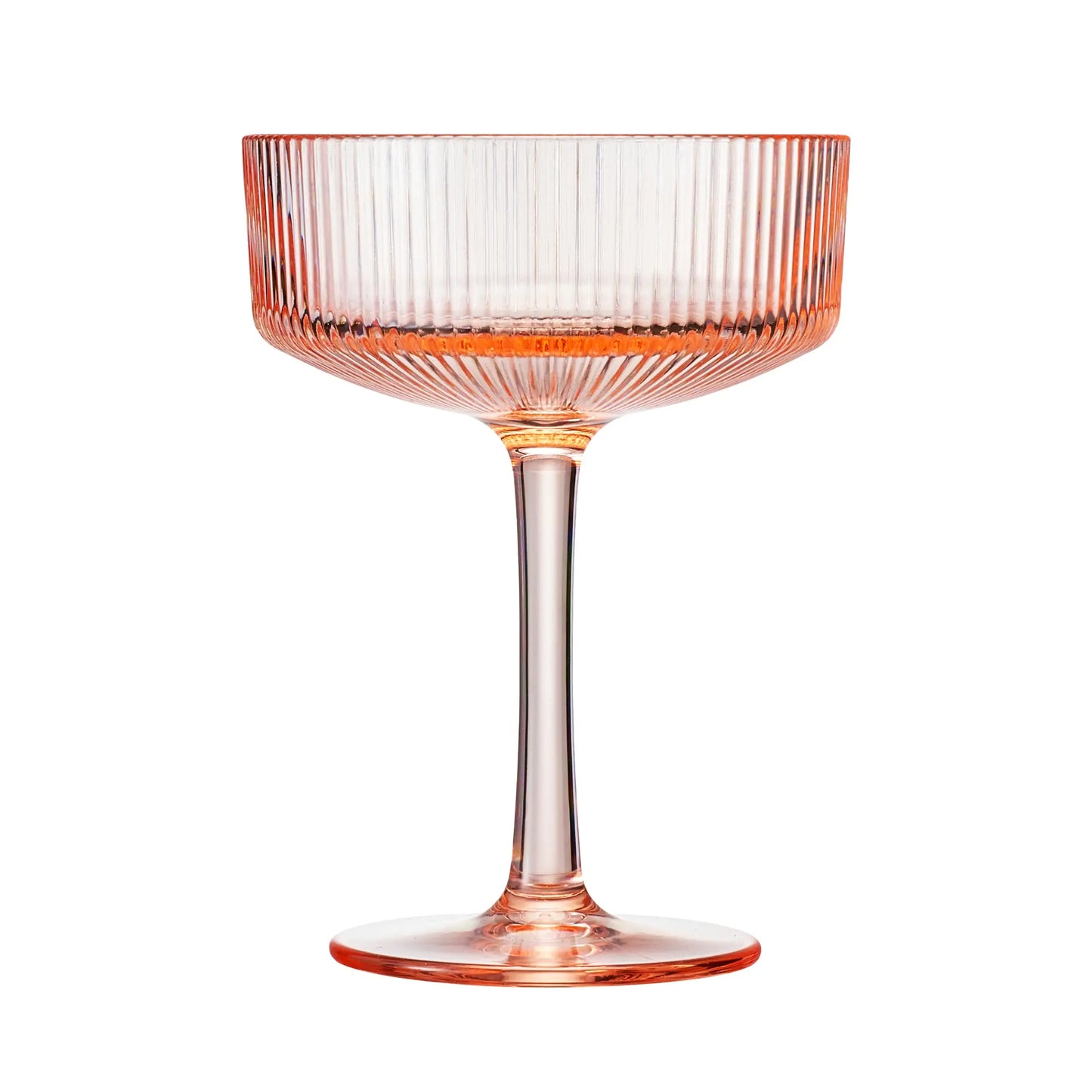 Madrid Acrylic Champagne Coupe Cocktail Glassware, Set of 6