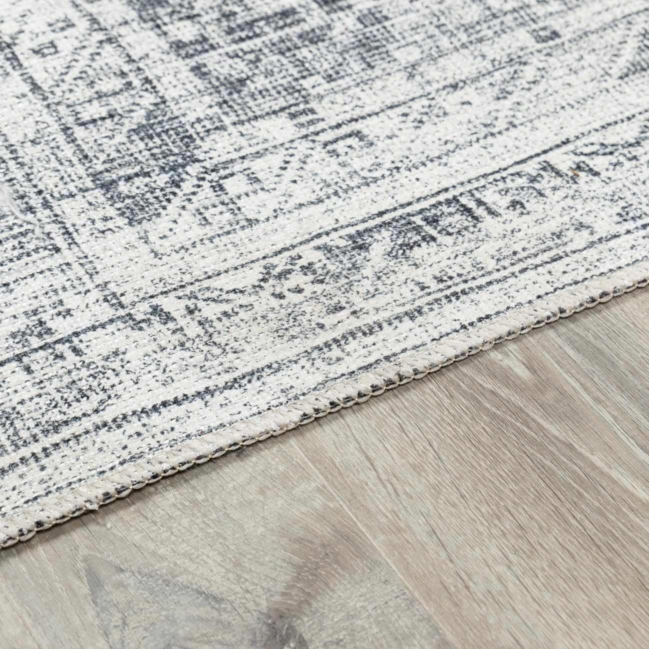 Barny Gray Blue Washable Rug - Clearance