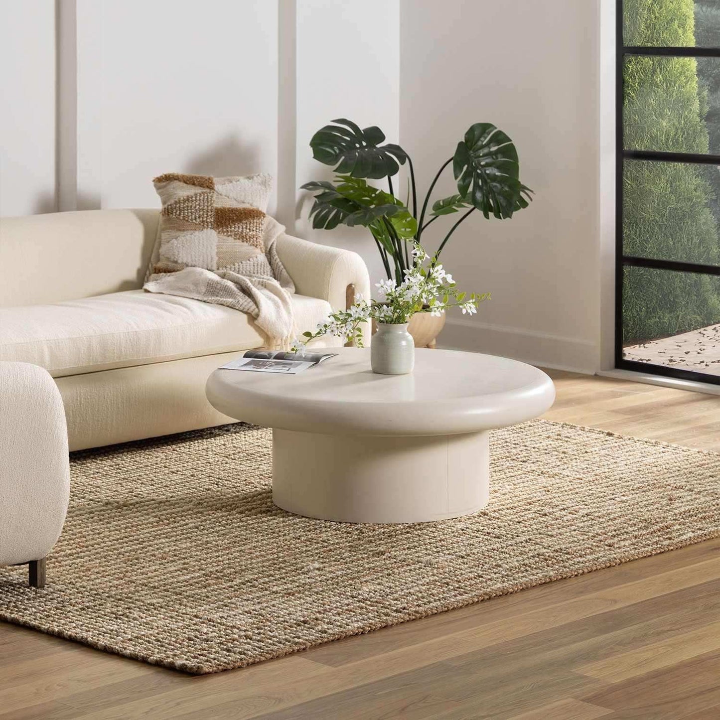 Ambel Tan Camel Jute Area Rug
