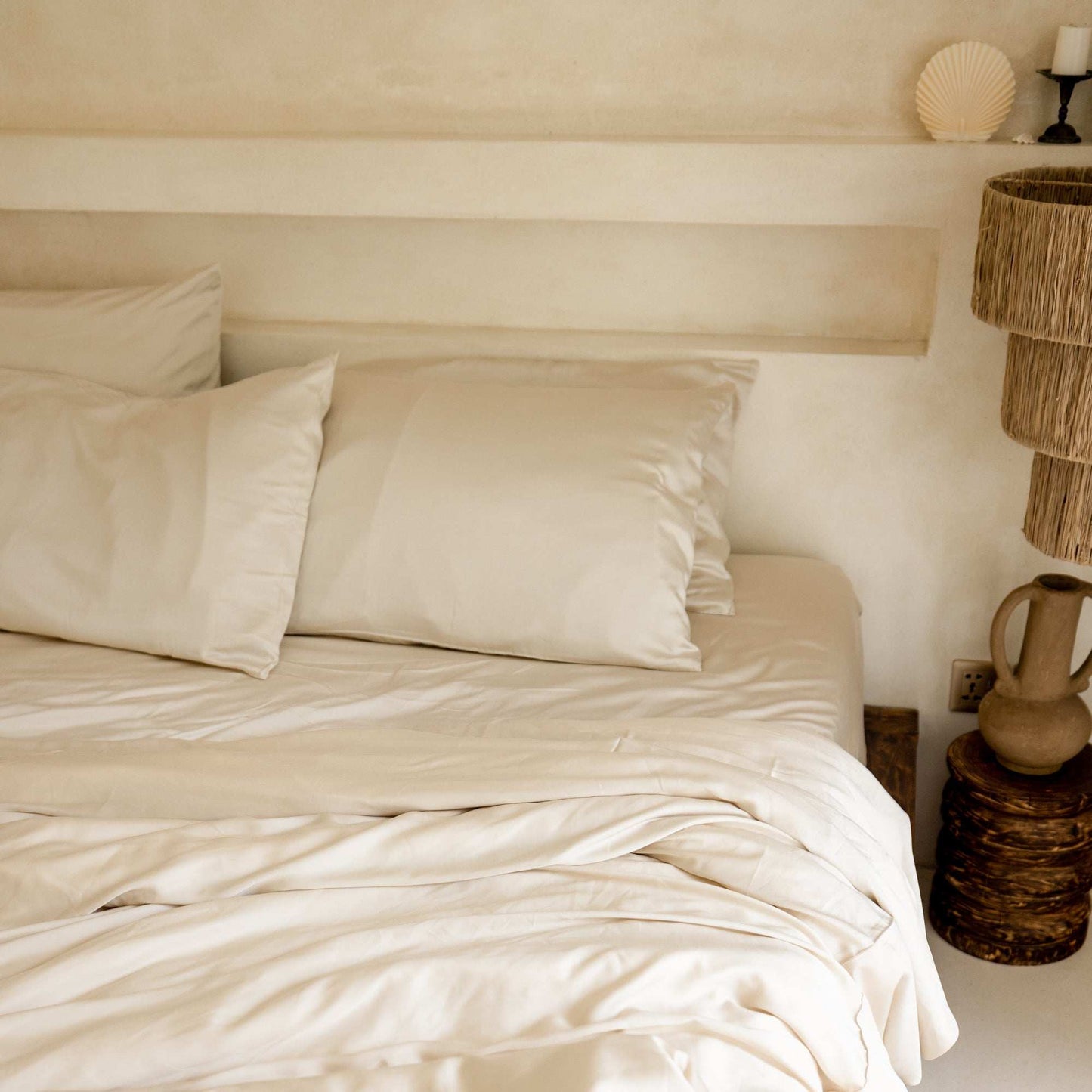 Organic Bamboo Sateen Duvet Cover Set