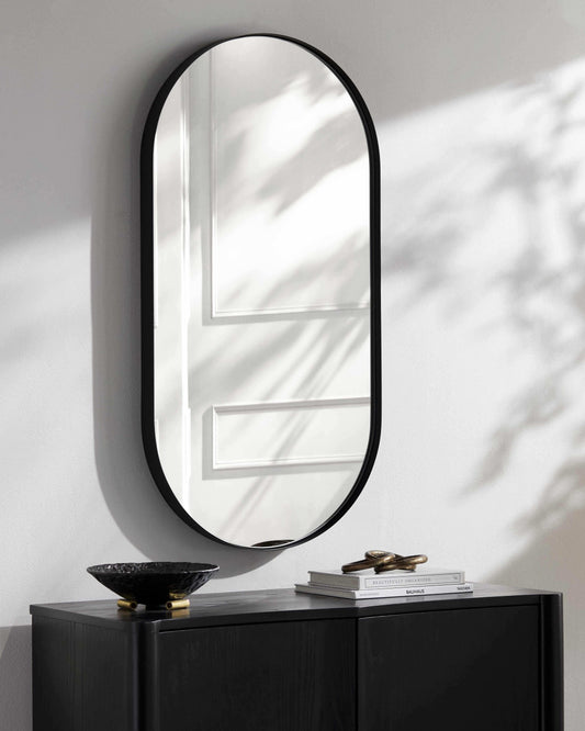 Saraipali Black Accent Mirror