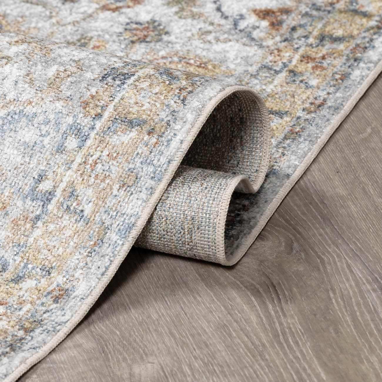 Dion Washable Floral Rug - Clearance