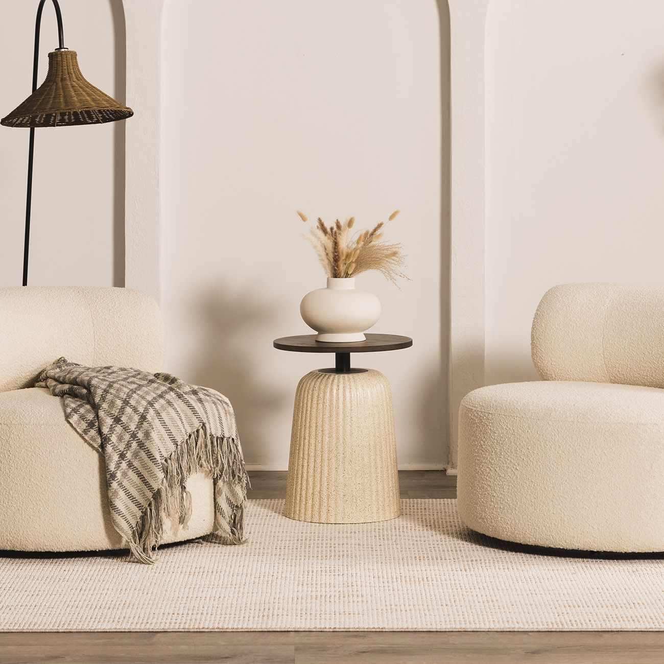 Gowan Beige Area Rug