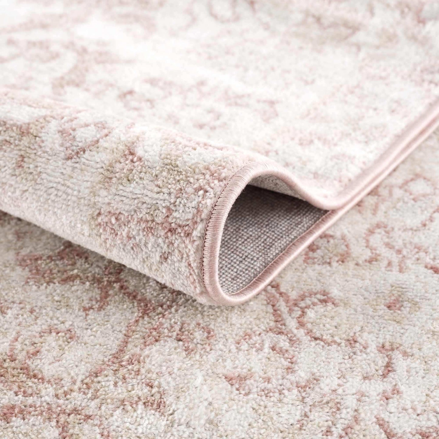 Snead Pink Floral Rug