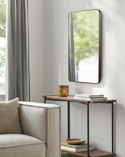 Sustinente Dark Brown Mirror