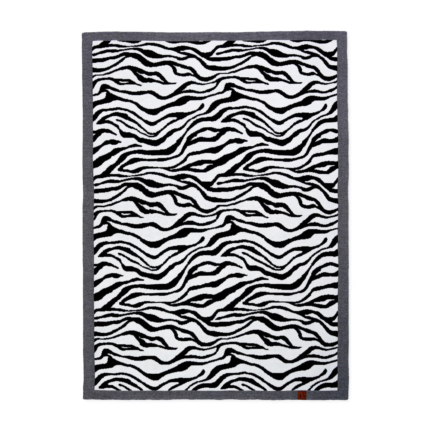 Baby Zebra Jacquard Knit Blanket
