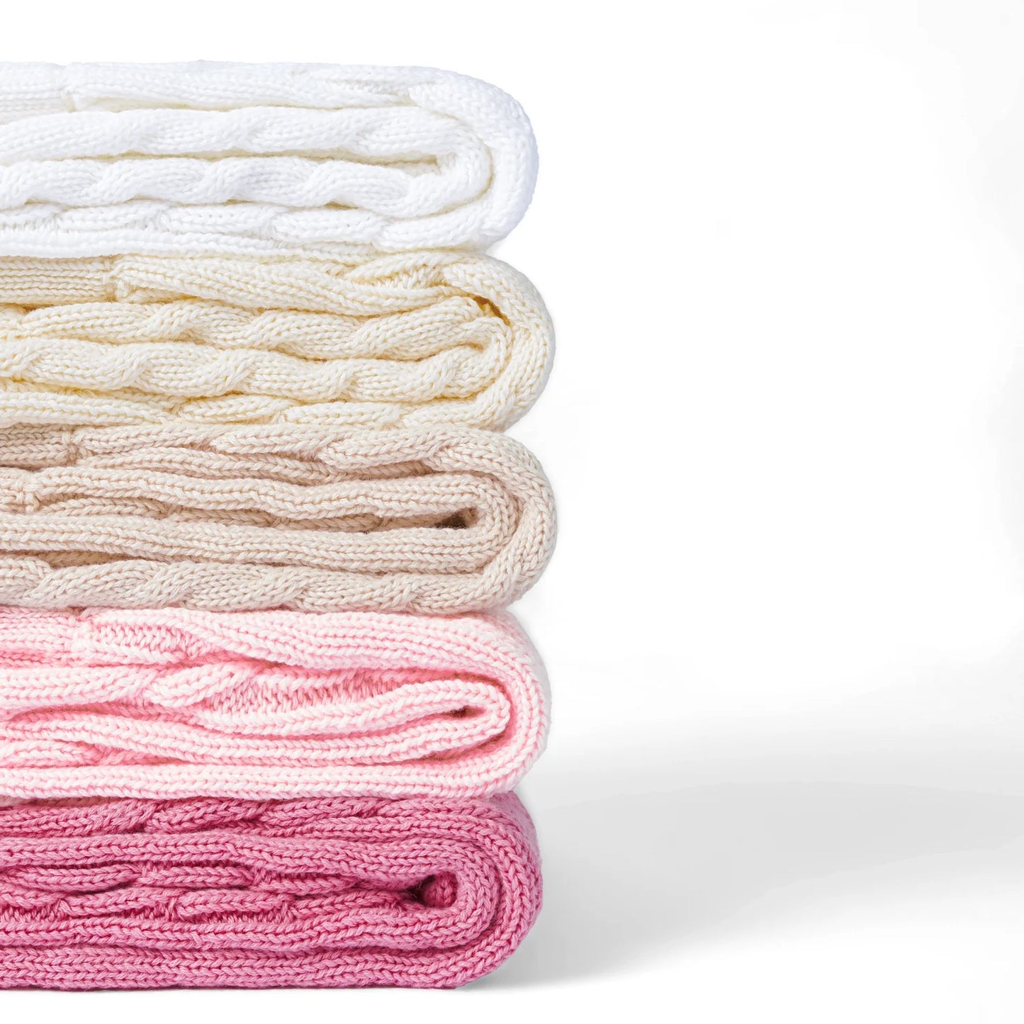Cable Knit Short in Pink