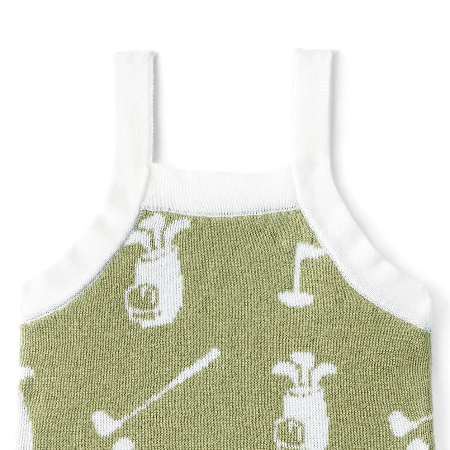 Golf Jacquard Knit Playsuit