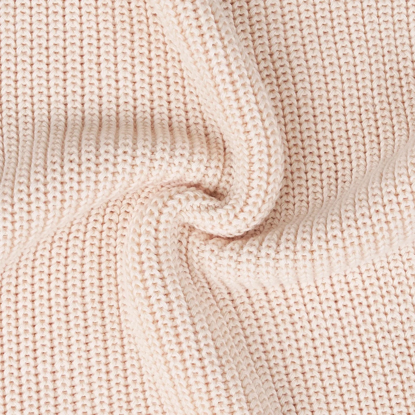 Baby Knit Romper Snap Closure in Beige