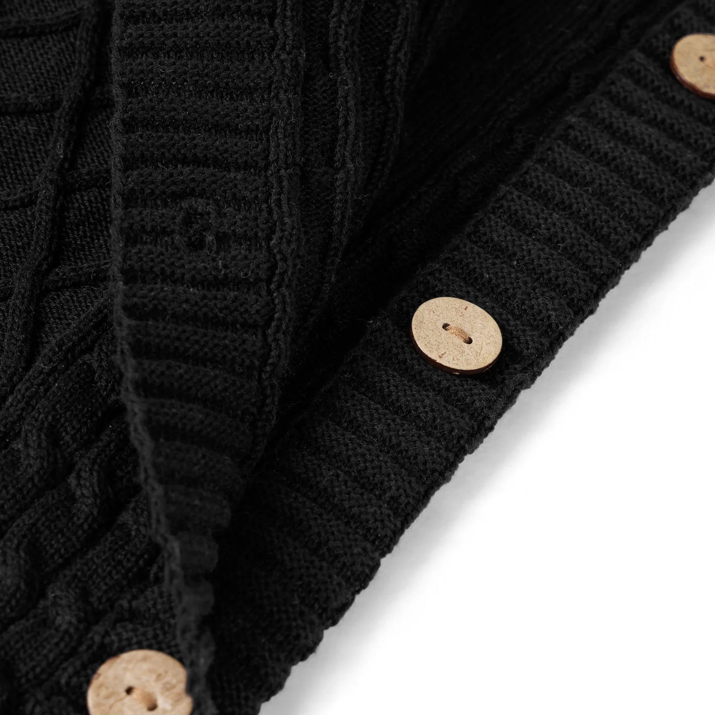 Cable Knit Baby Sleep Sack in Black