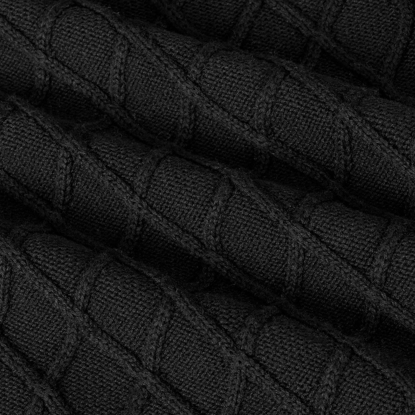 Cable Knit Baby Sleep Sack in Black
