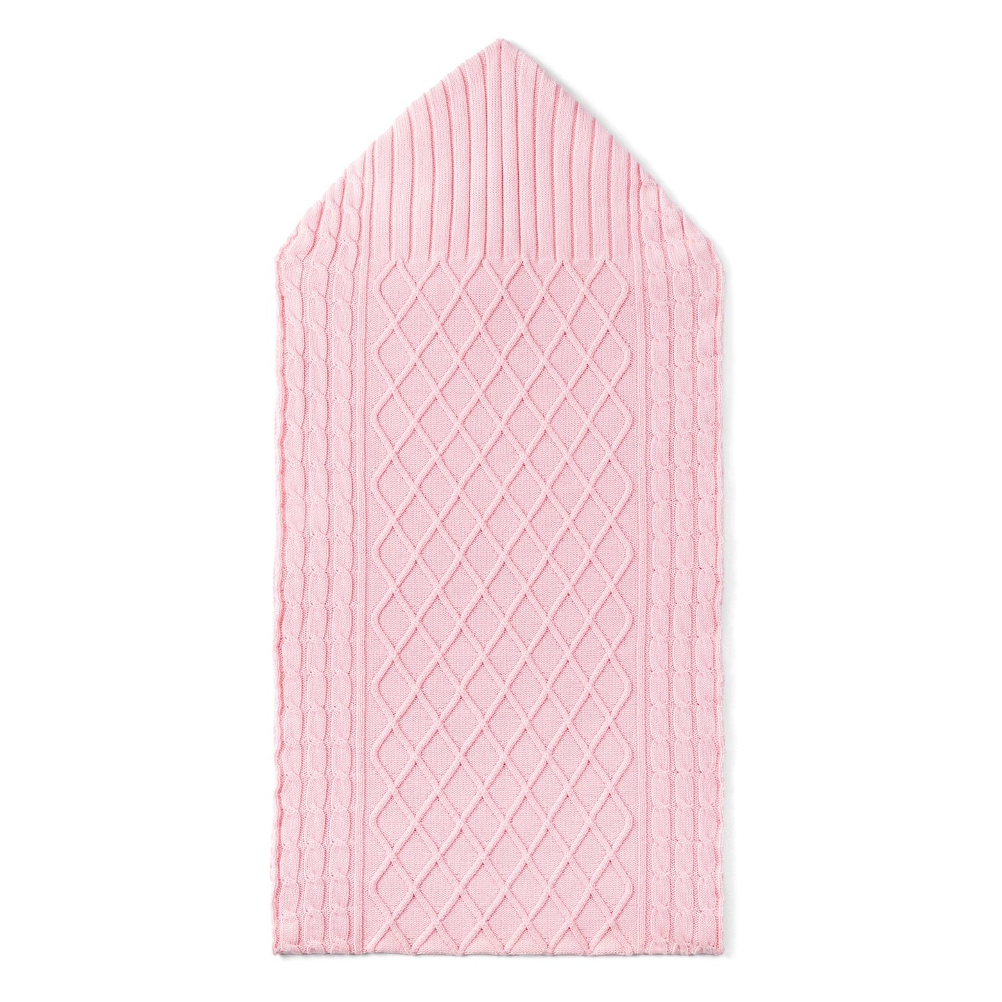 Cable Knit Baby Sleep Sack in Pink
