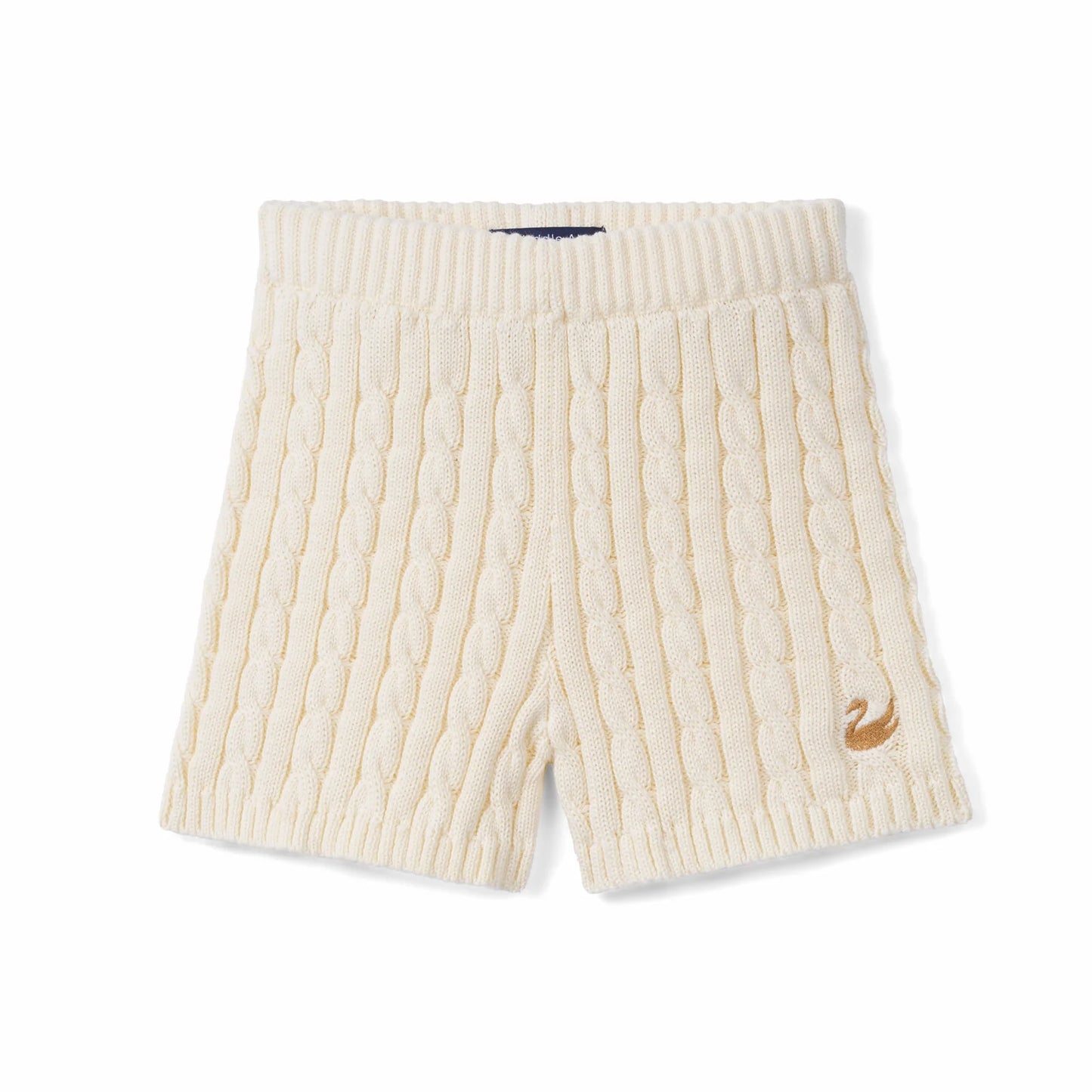 Cable Knit Short in Cream
