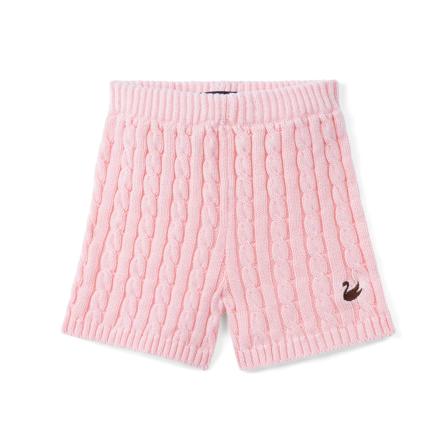 Cable Knit Short in Pink