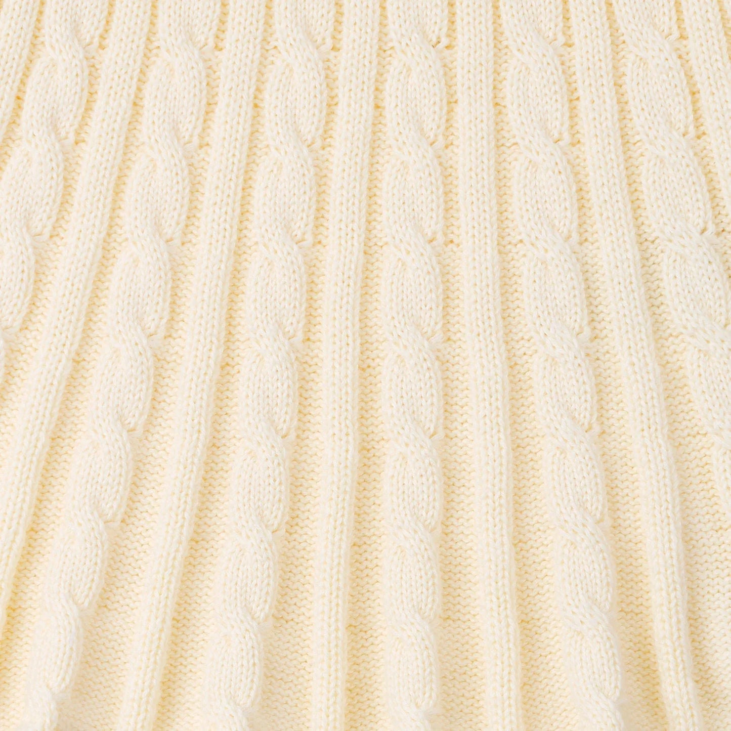 Cable Knit Skirts in Cream