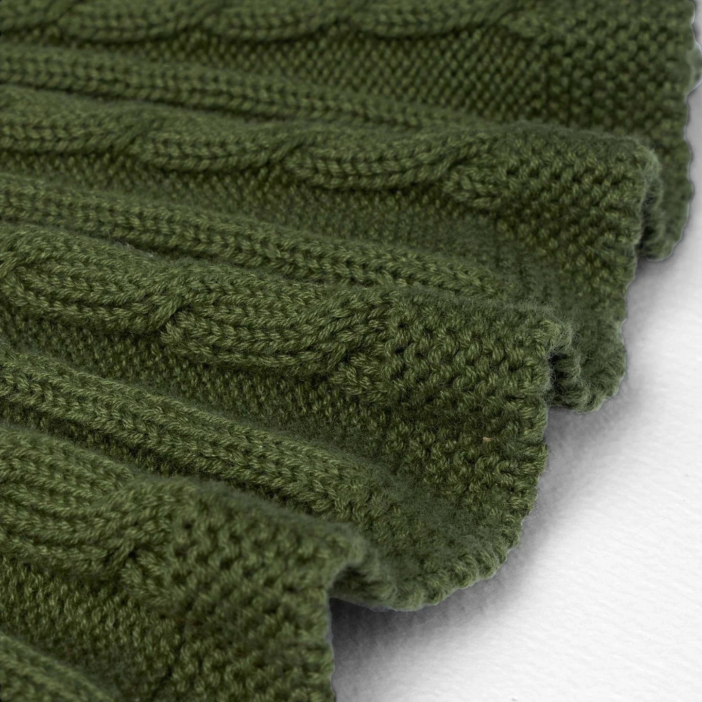 Cable Knit Skirts in Forest Green